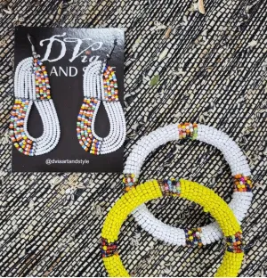DVIA KENYAN BEADED EARRINGS