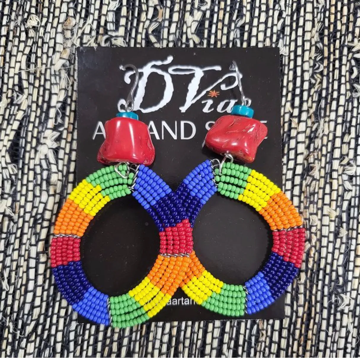 DVIA KENYAN BEADED EARRINGS