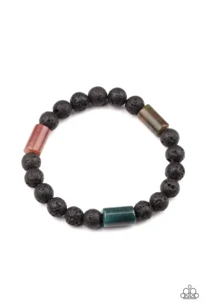 Earthy Energy Green Paparazzi Bracelet