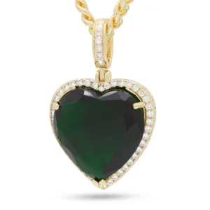 Emerald Heart Necklace