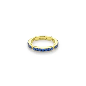 Ever Pavé Stack Ring 3.25mm -18K Gold Vermeil   CZ Azure