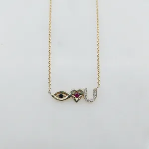 Eye Love U Necklace