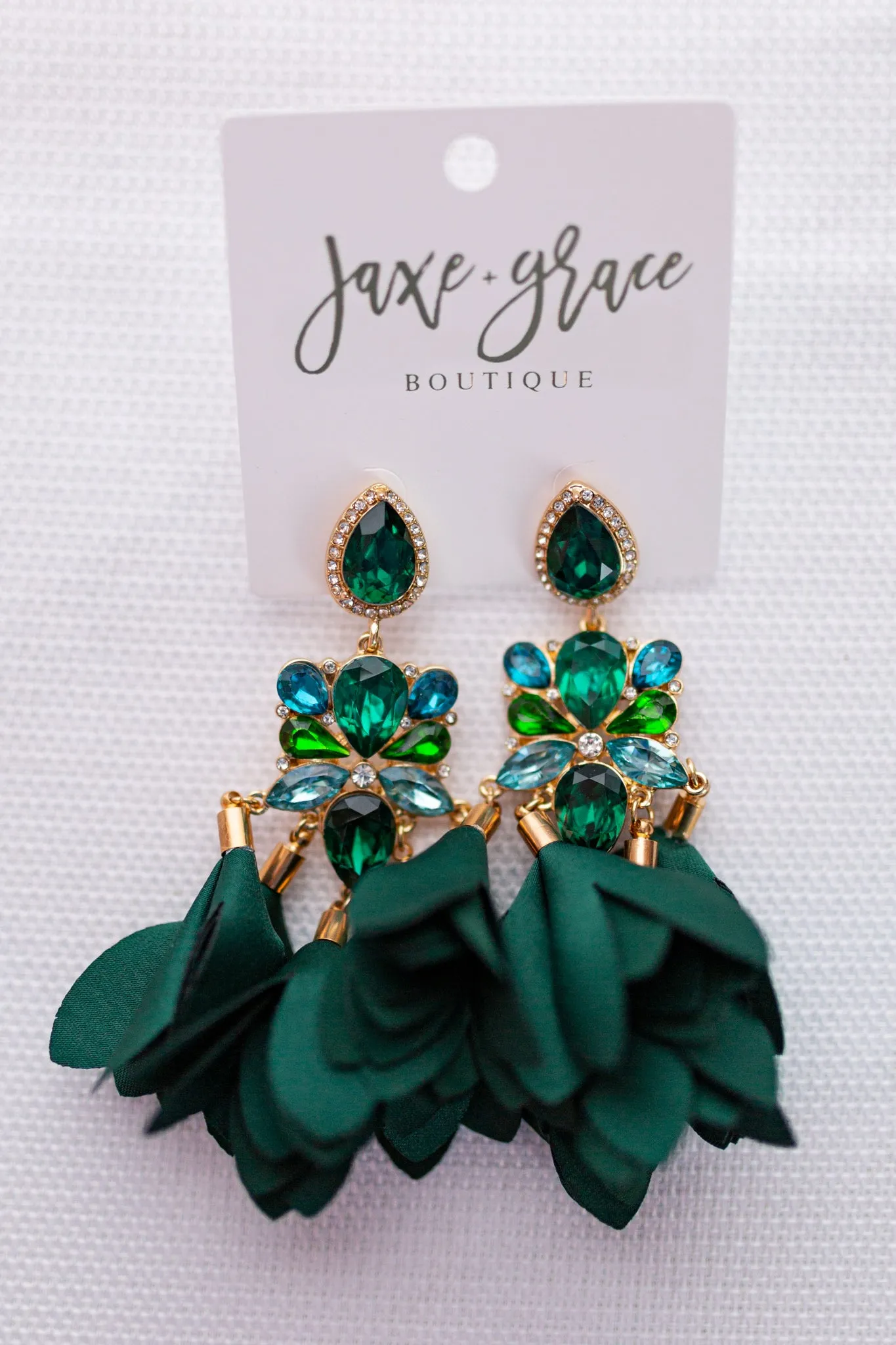 Fabric Tassel Statement Earrings, VARIOUS
