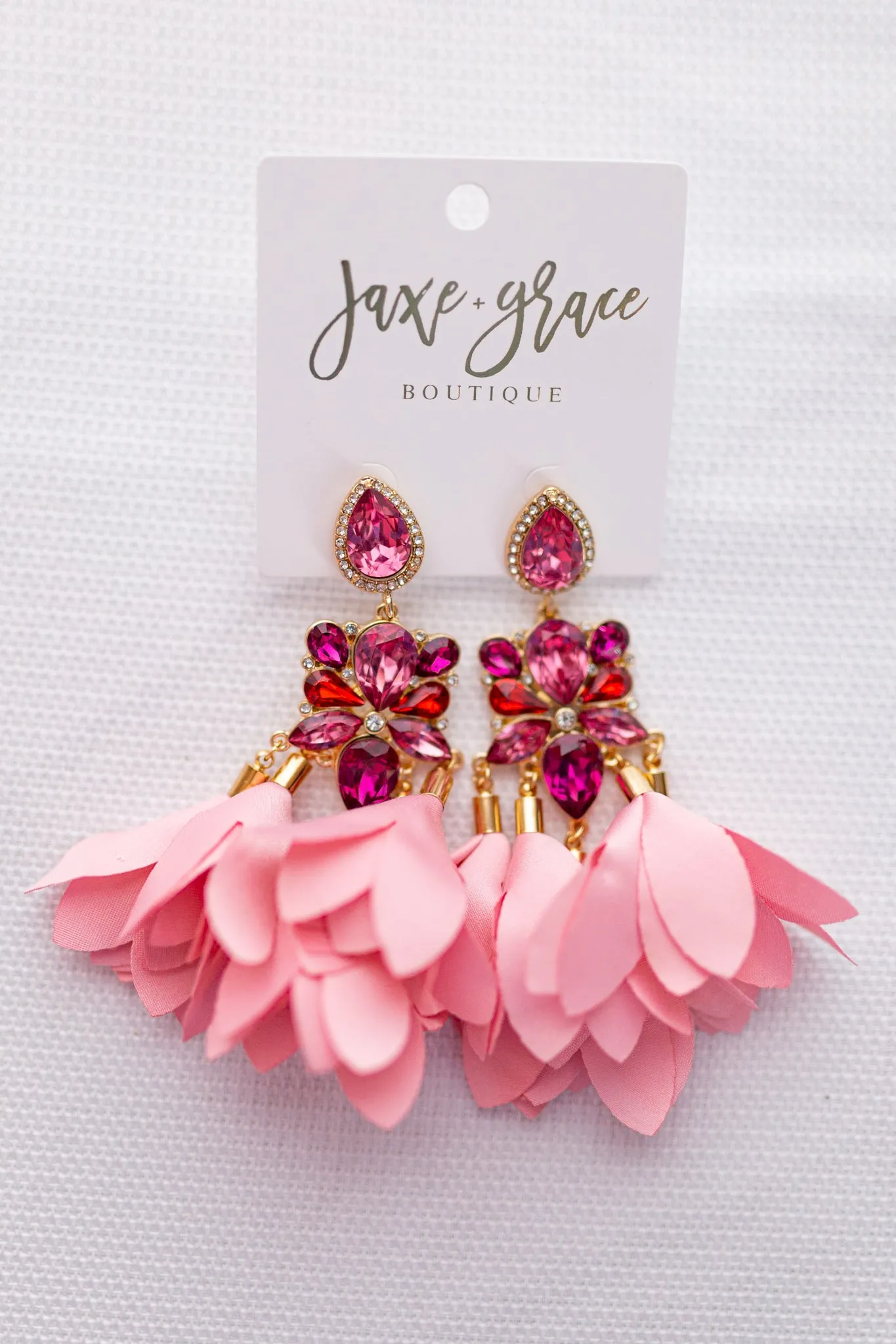 Fabric Tassel Statement Earrings, VARIOUS