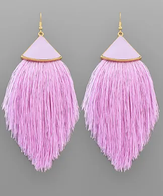 Fan & Tassel Earrings