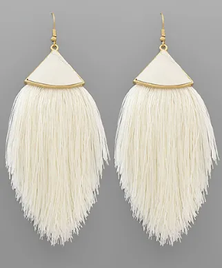 Fan & Tassel Earrings