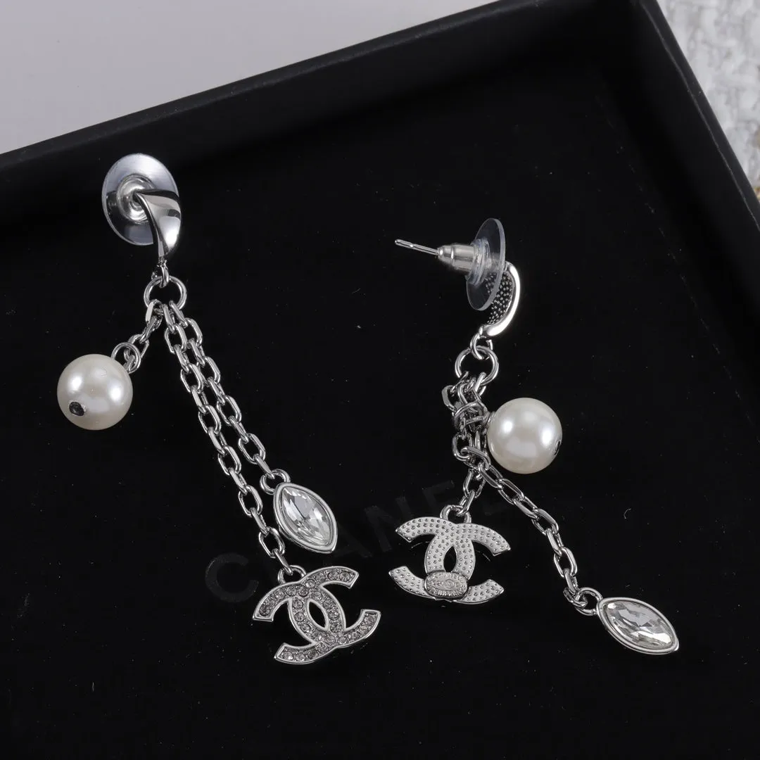 Fashion Double C Tassel Earrings