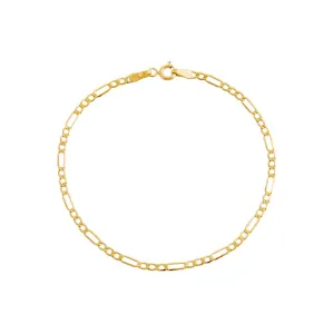 Figaro Bracelet 14K
