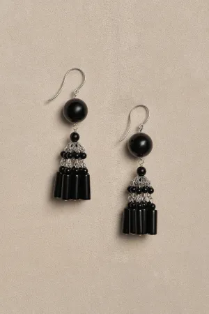 Flamenco Earrings in Onyx