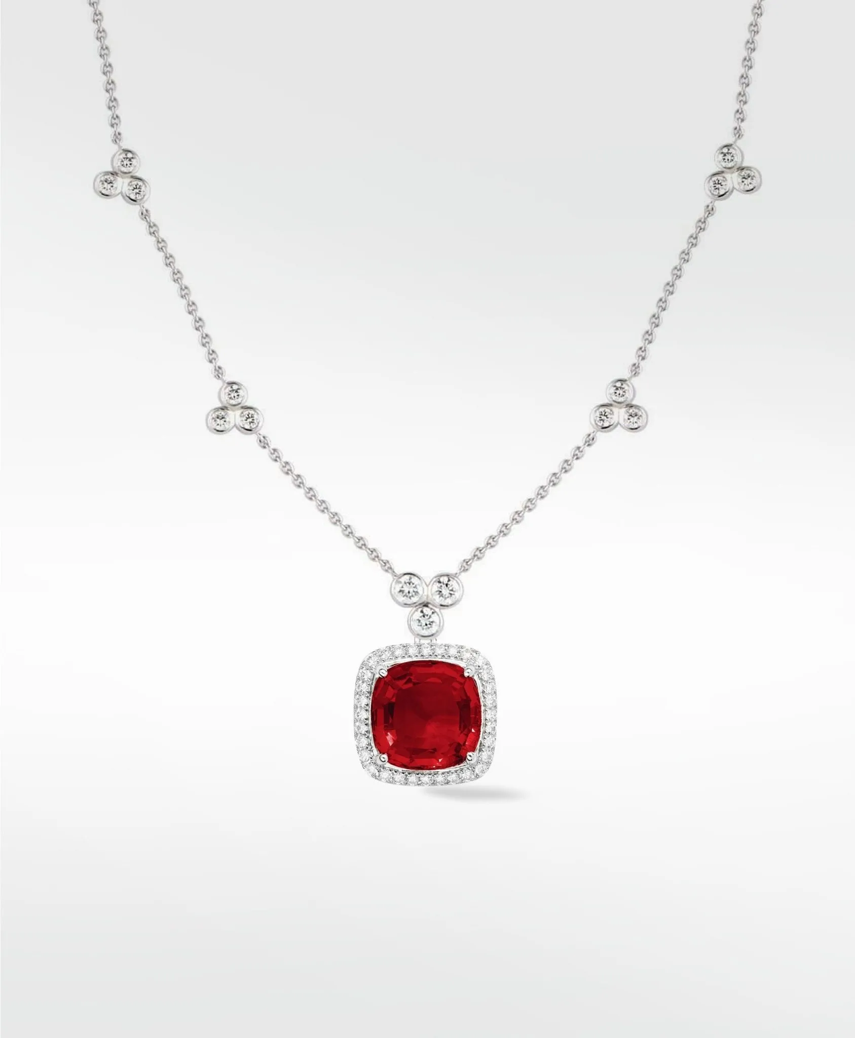 Flora Ruby Detachable Pendant