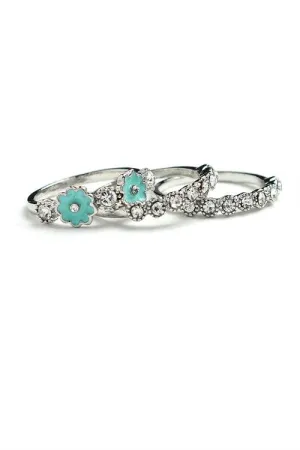 FLOWER POWER STACKED RINGS