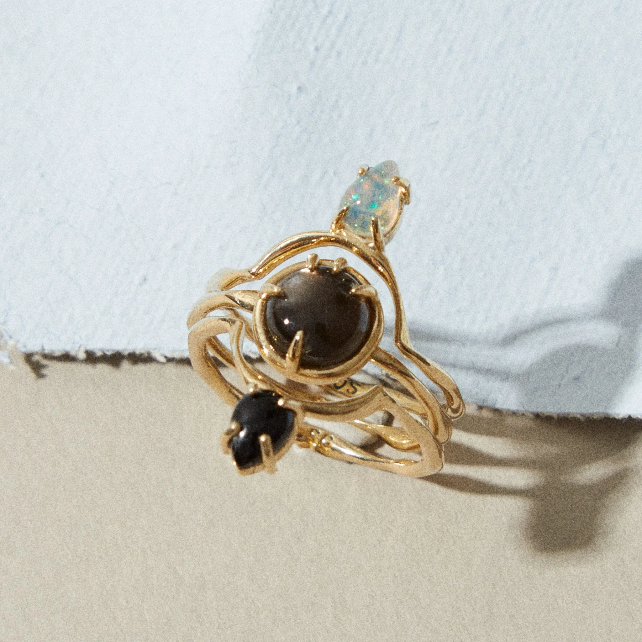 Fortune Teller in Black Moonstone