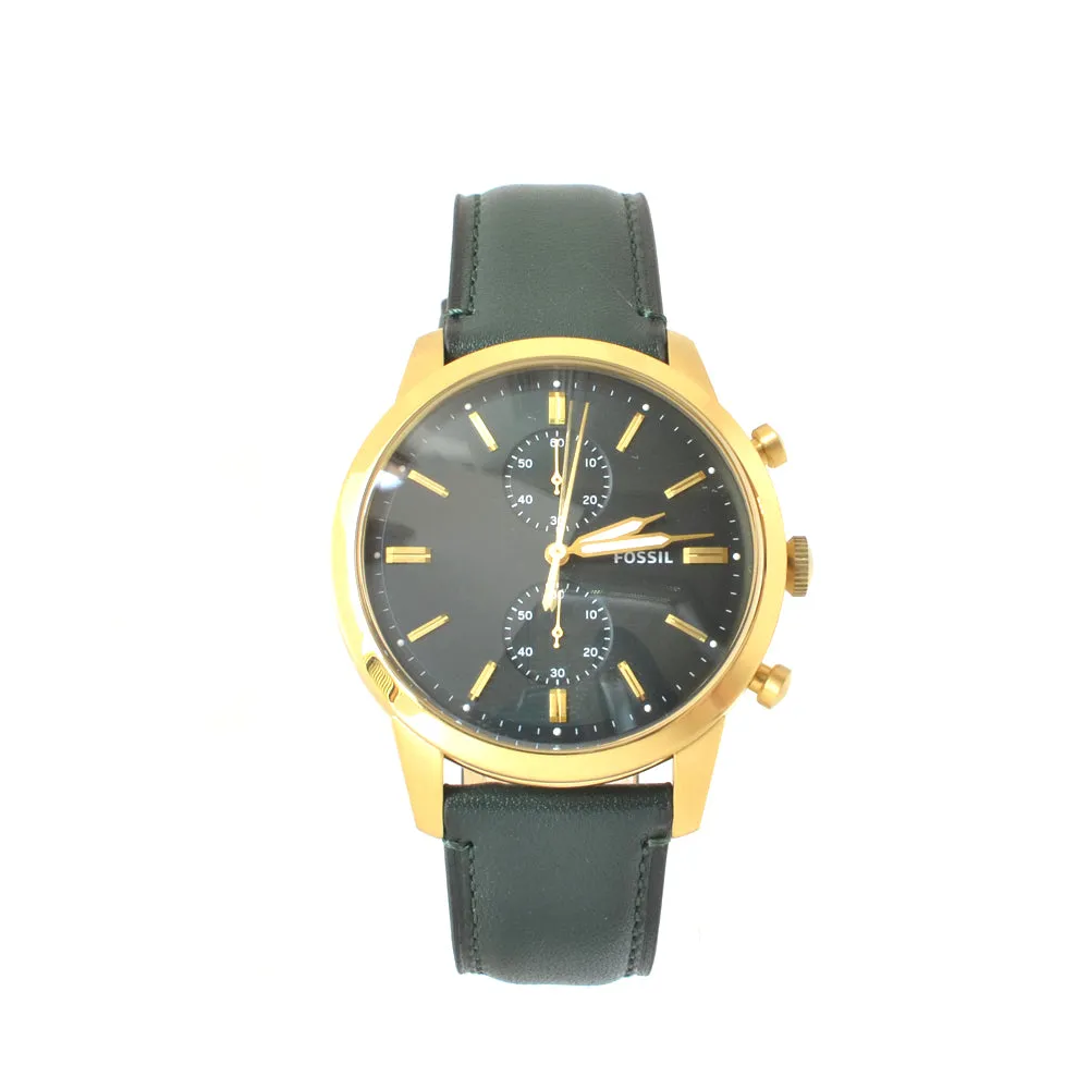 Fossil Men'S Watch With Dark Green Strap & Dial