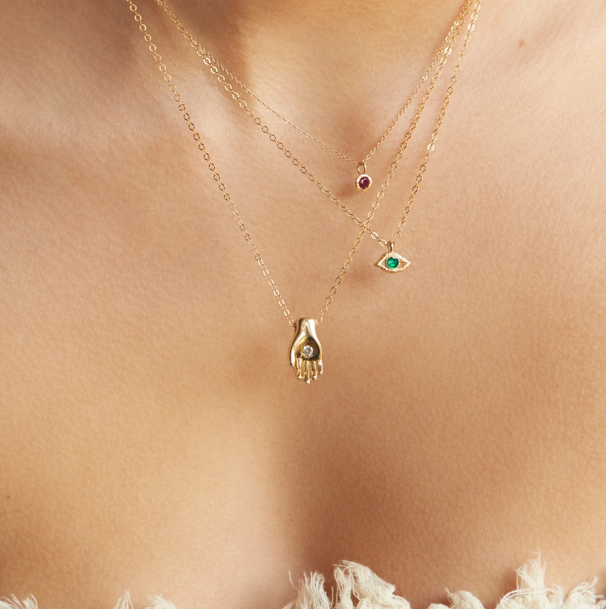 Fragment Solitaire Pendant