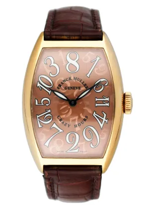 Franck Muller Crazy Hours Color 5850 CH Chocolate Dial Mens Watch