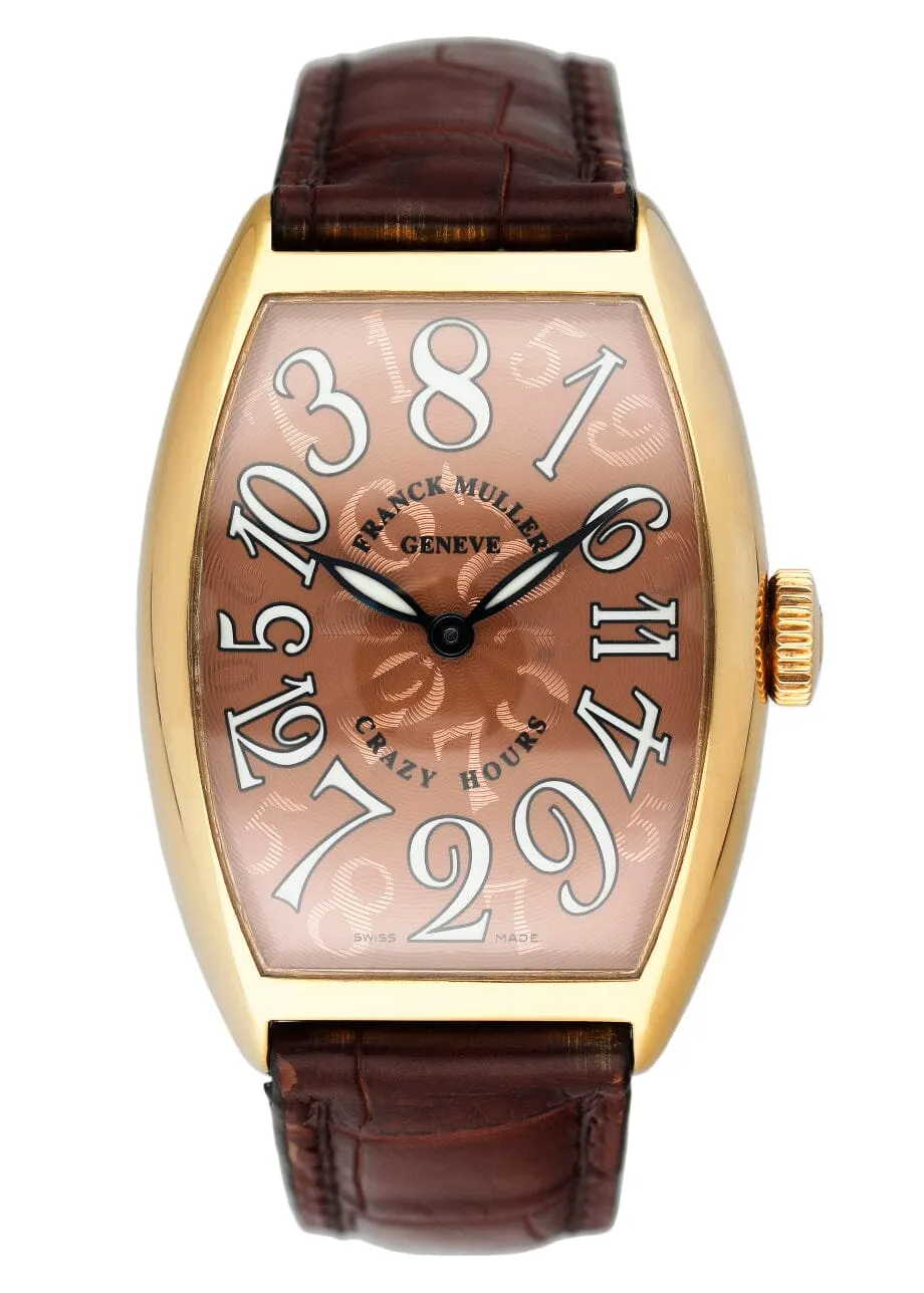 Franck Muller Crazy Hours Color 5850 CH Chocolate Dial Mens Watch