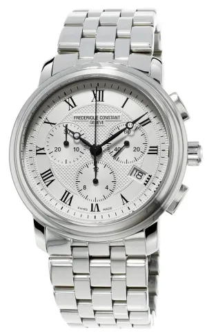 Frederique Constant Classics Quartz Chronograph Stainless Steel Mens Watch Date FC-292MC4P6B2