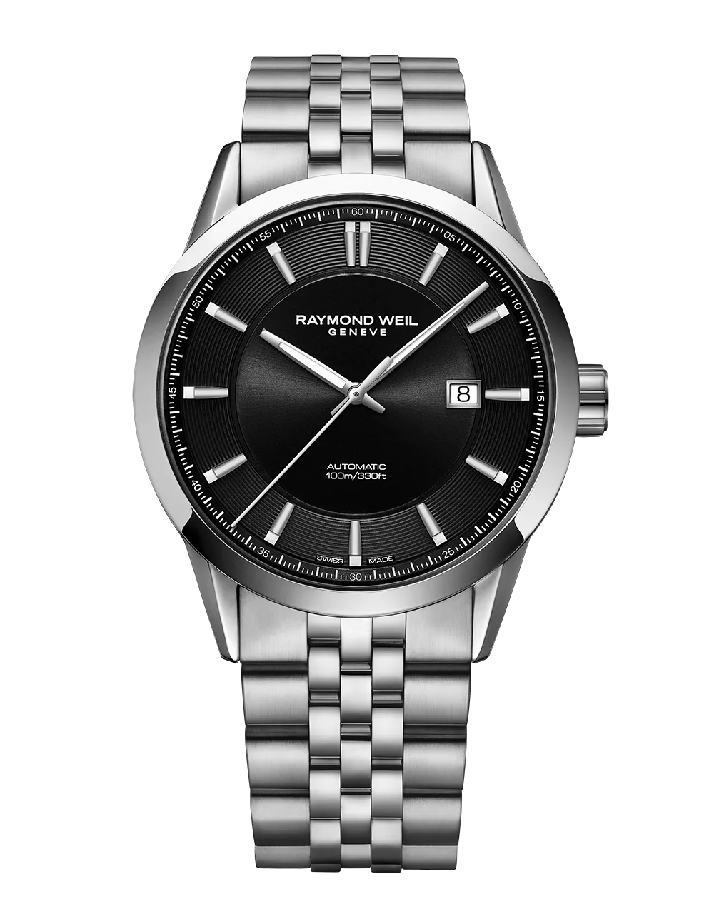 Freelancer Men's Steel Black Dial Automatic Watch