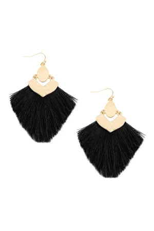 FRINGE TASSEL DROP EARRINGS