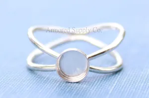Galaxy Bezel Round Cup Ring blank setting