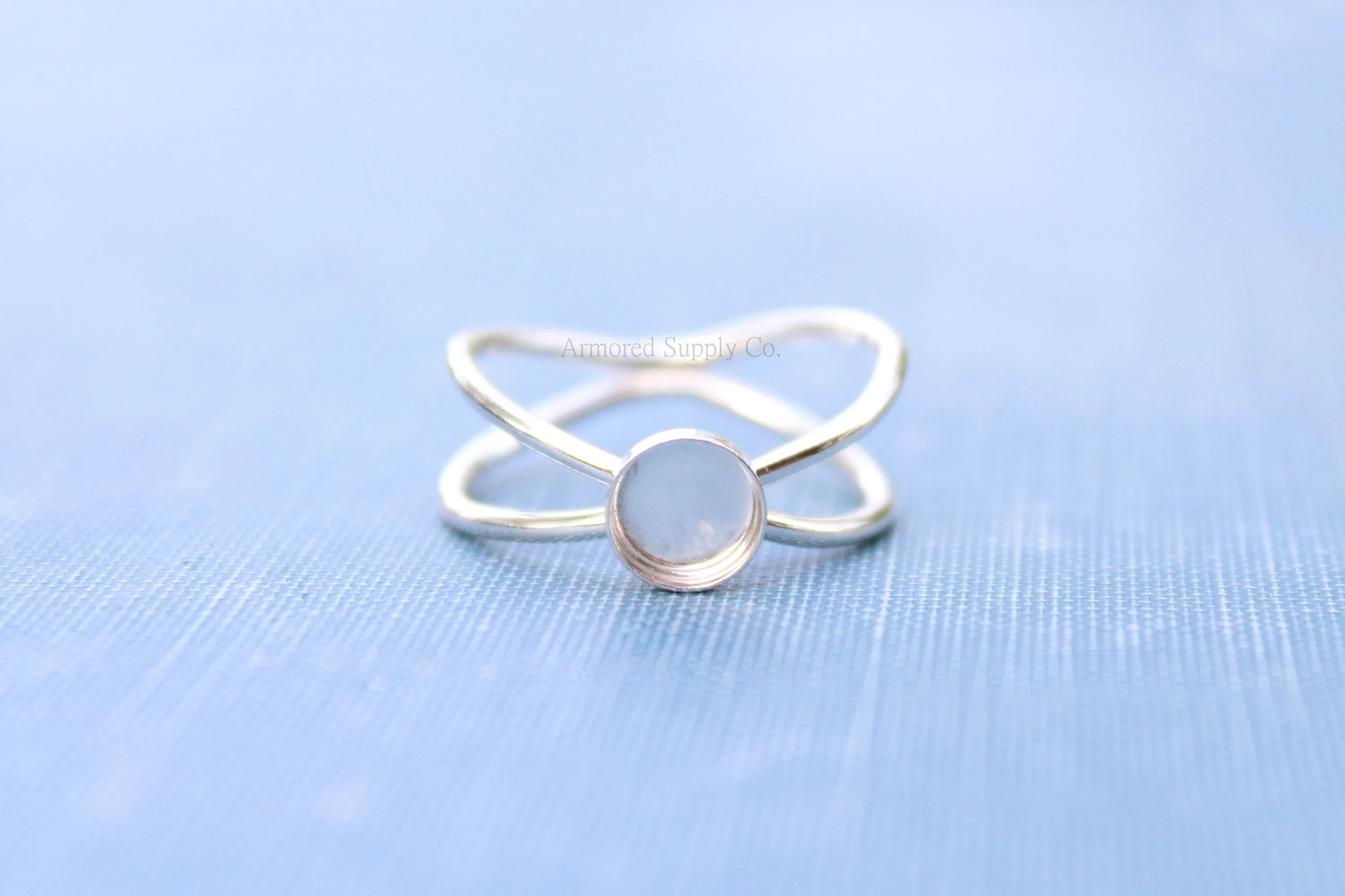 Galaxy Bezel Round Cup Ring blank setting