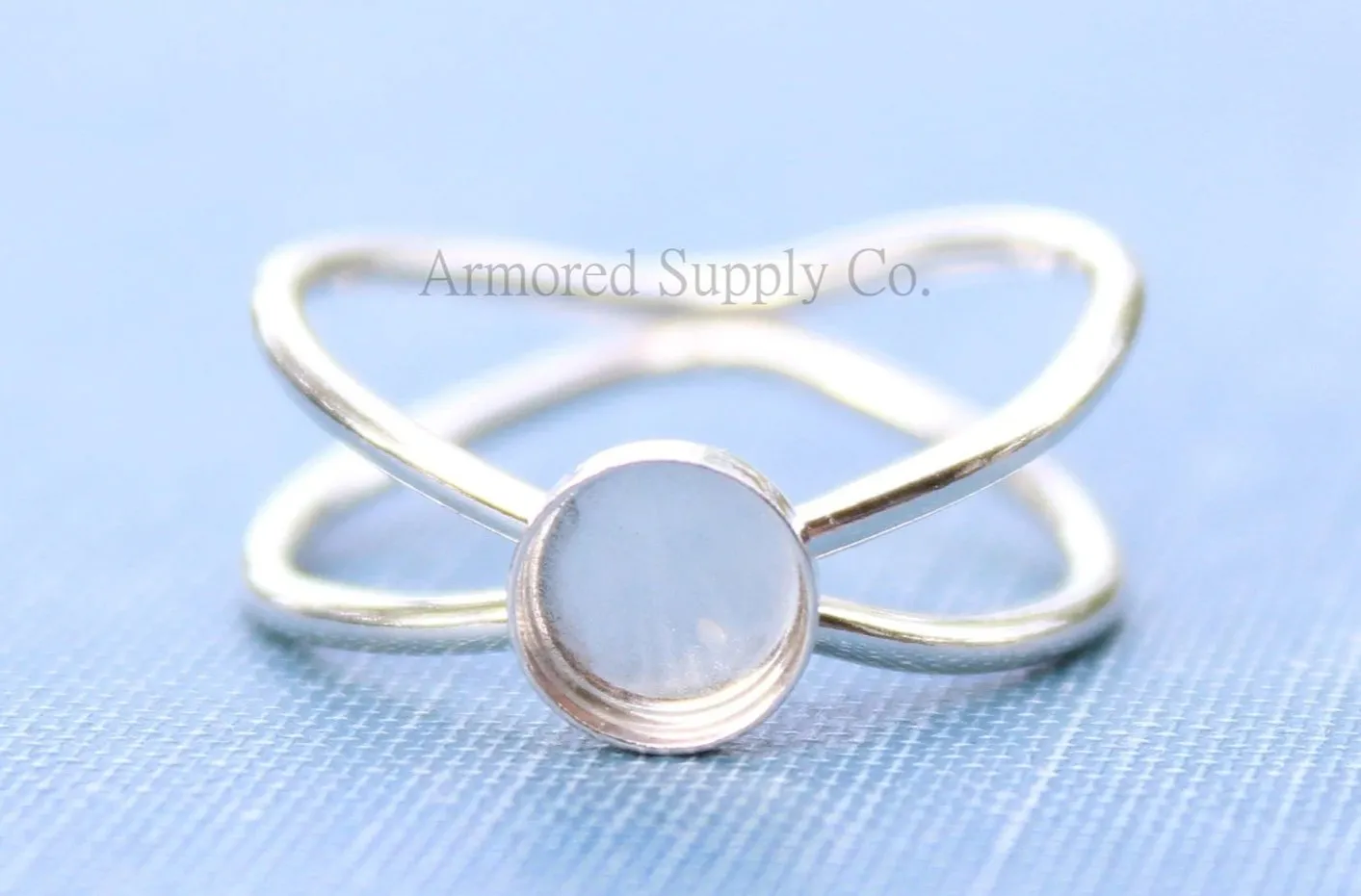 Galaxy Bezel Round Cup Ring blank setting