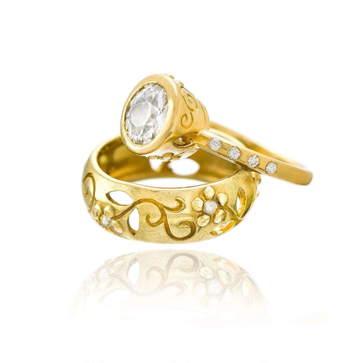 Garden of Eden Band in 18k Gold