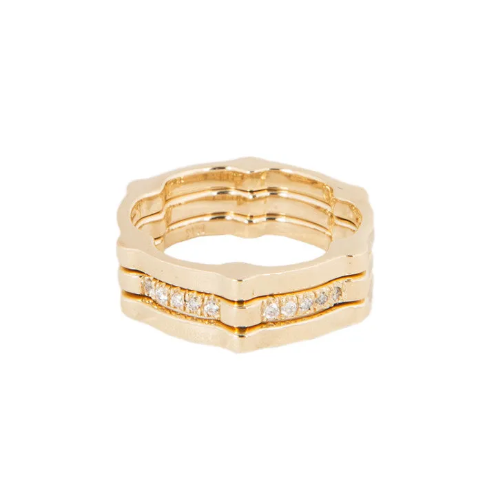 Gear Band | Yellow Gold