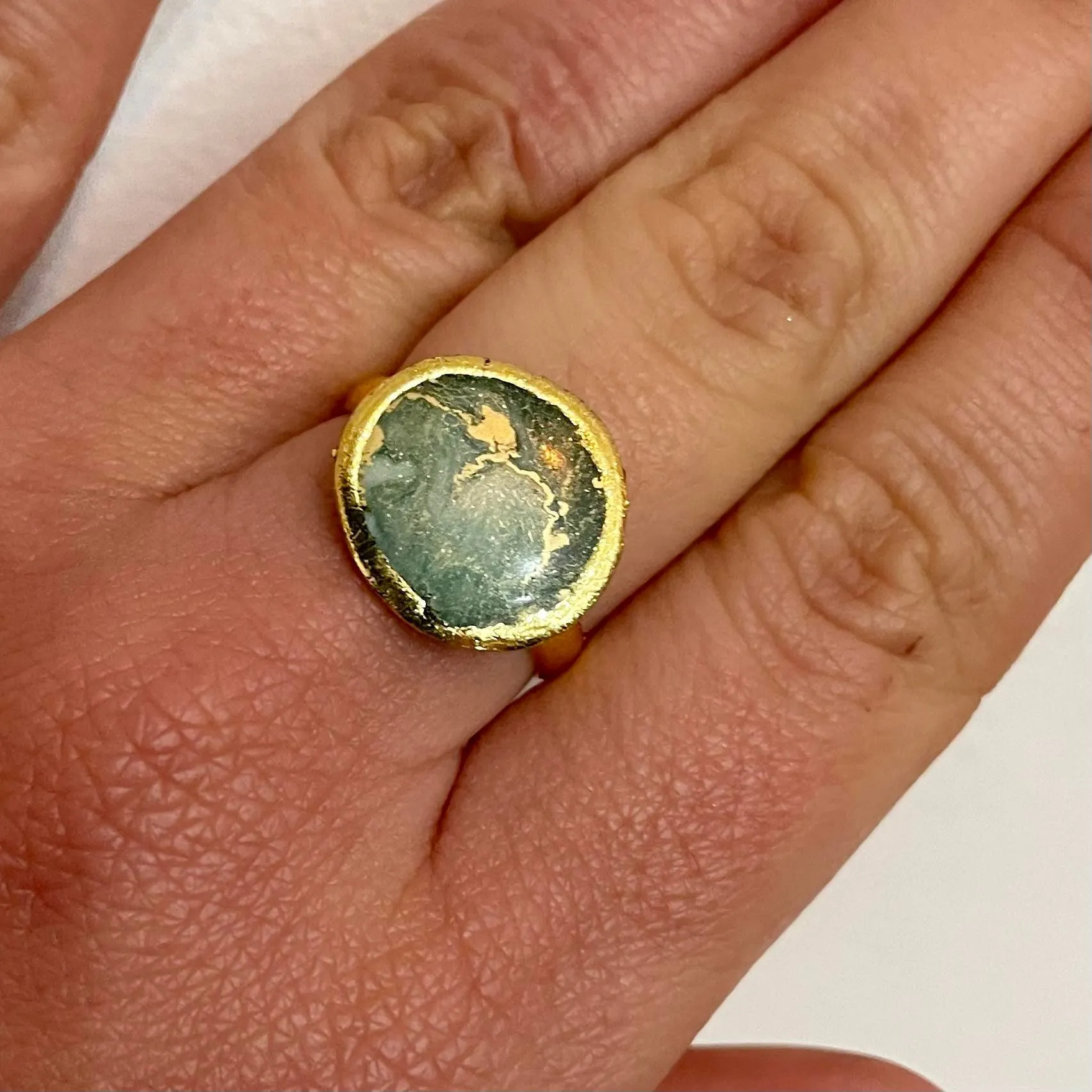 Geode Resin Ring