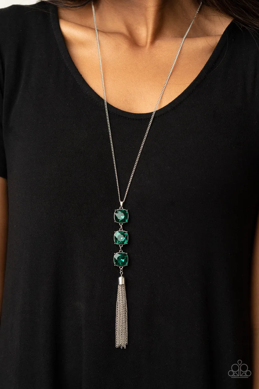 GLOW Me the Money! Green Paparazzi Necklace