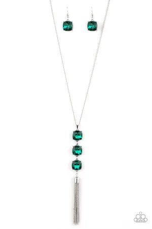 GLOW Me the Money! Green Paparazzi Necklace