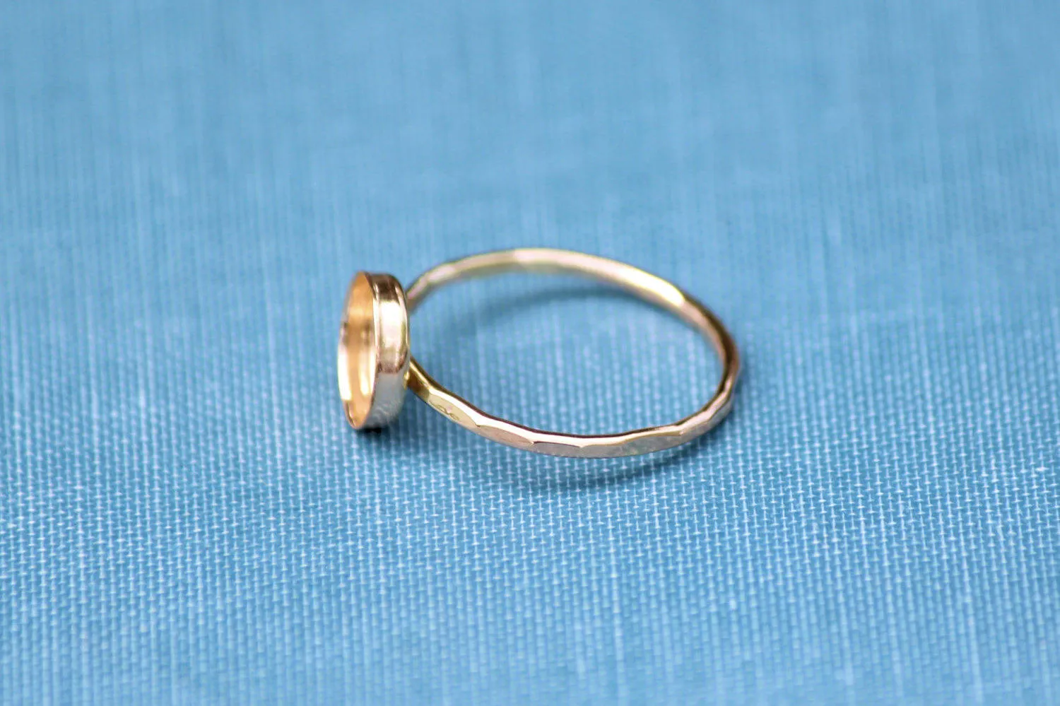 Gold 10mm Bezel Cup Ring blank