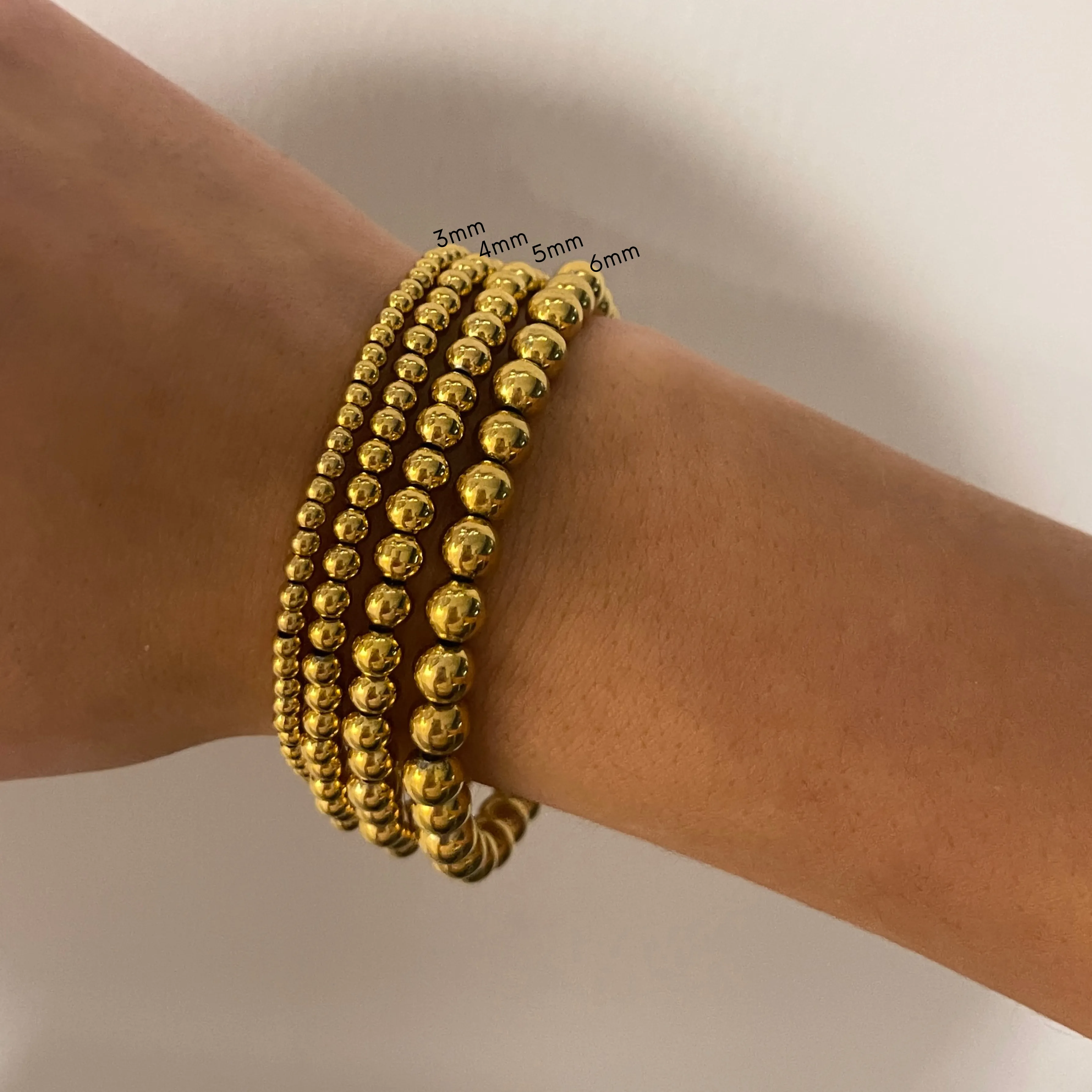 Gold Beaded Bracelets