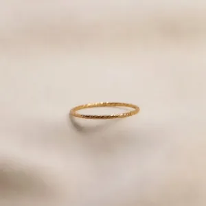 Gold Texture Ring