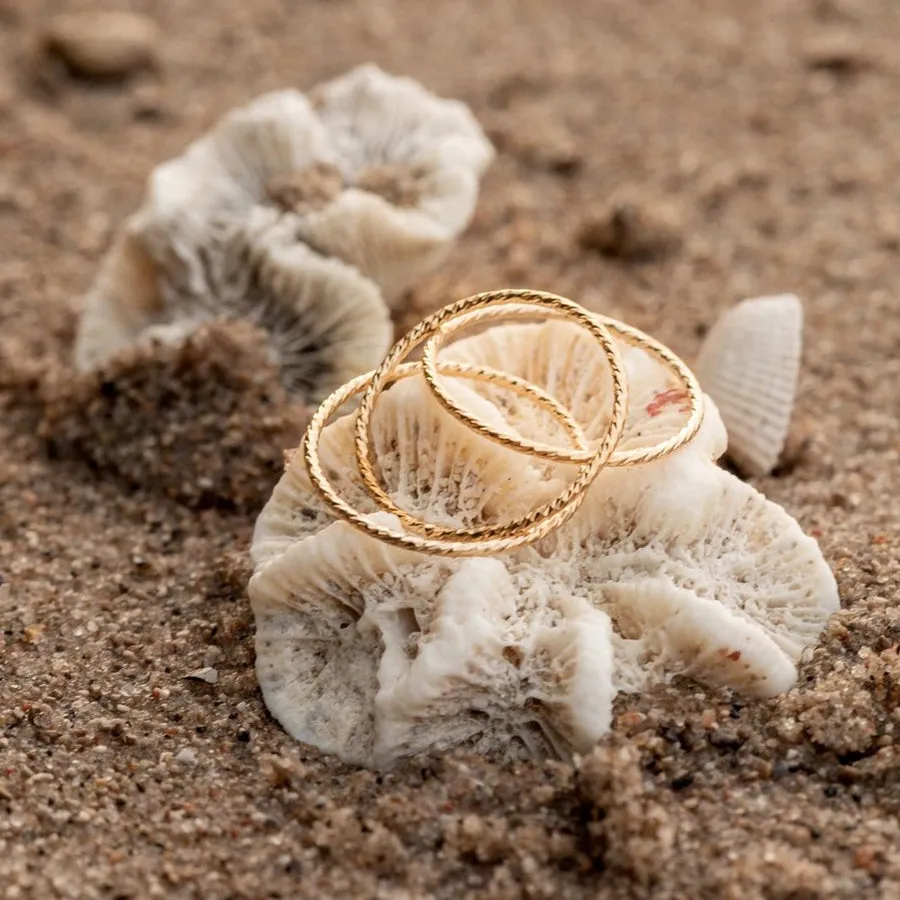Gold Texture Ring
