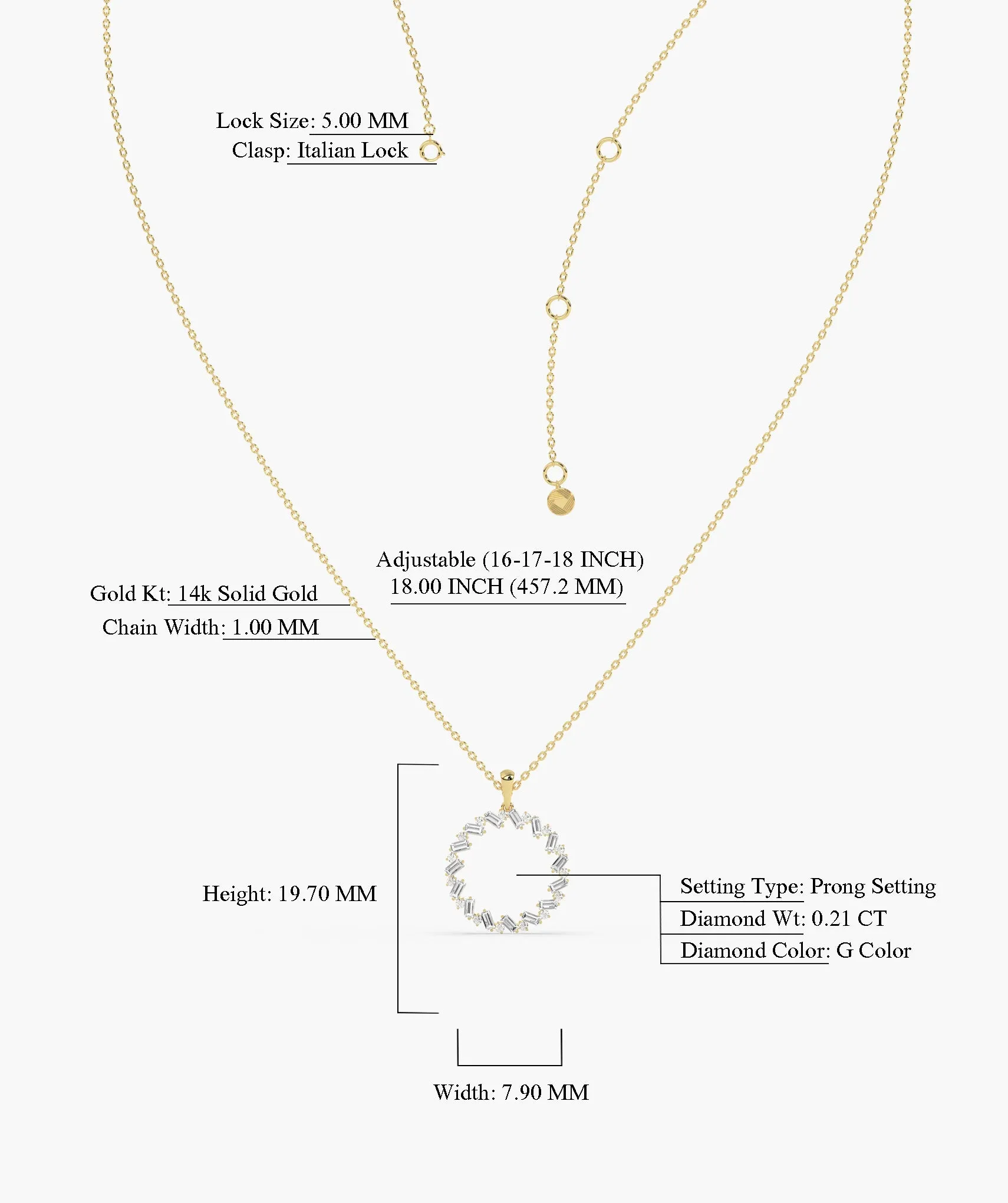 Golden Halo Diamond Necklace