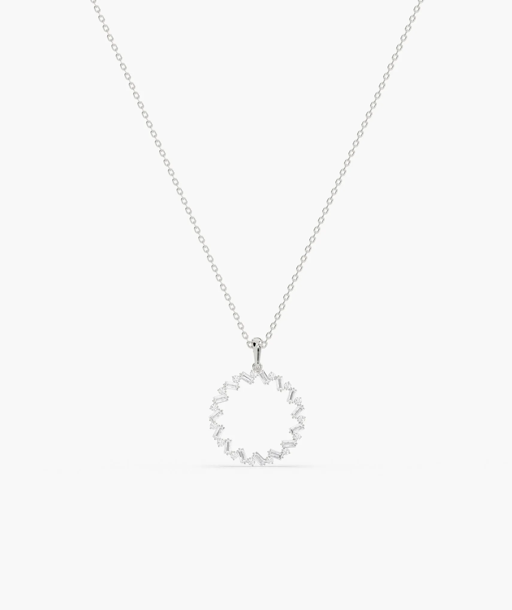Golden Halo Diamond Necklace