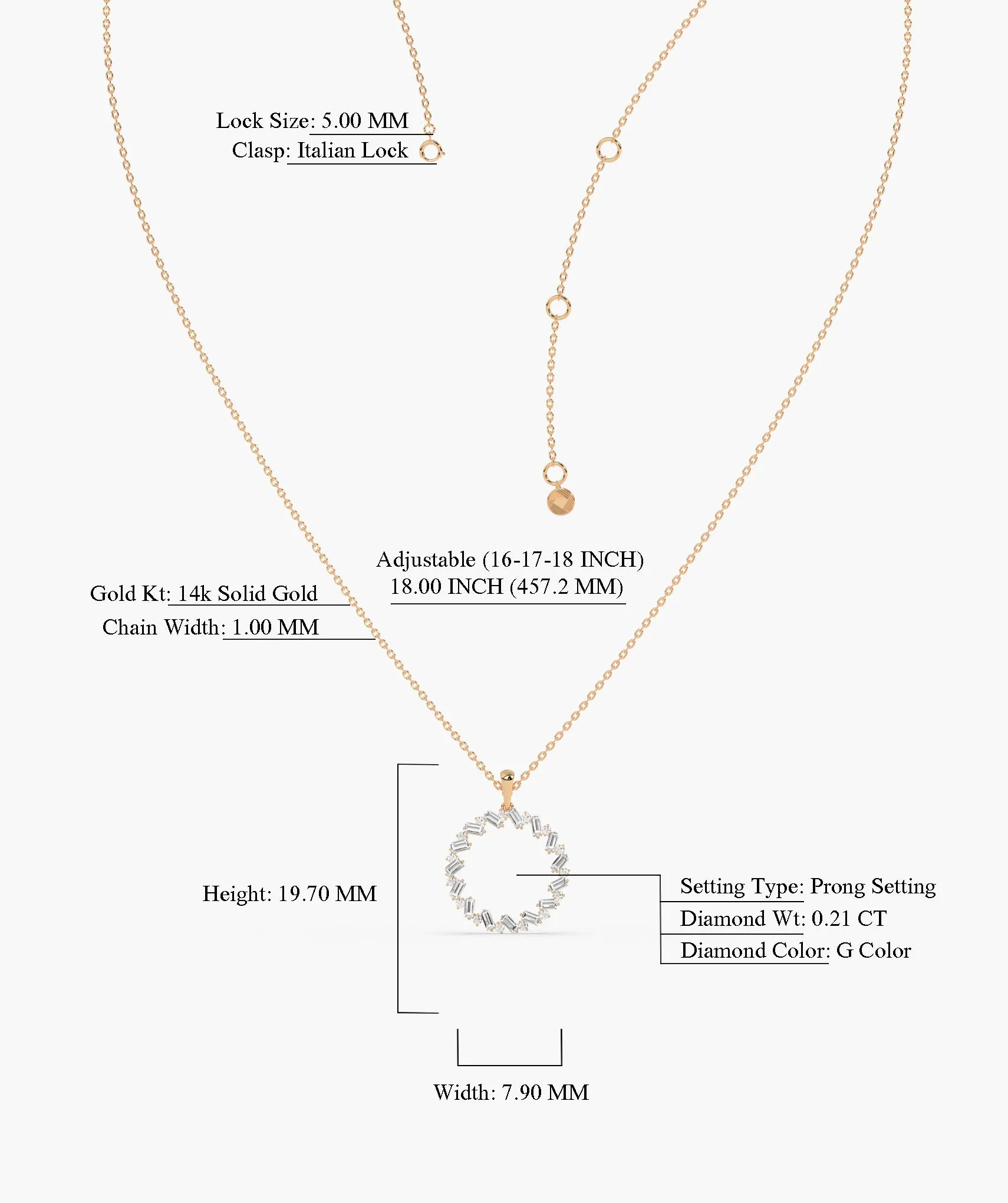 Golden Halo Diamond Necklace
