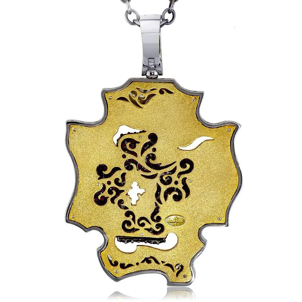 Grand Cross Pendant/Necklace with Rubies