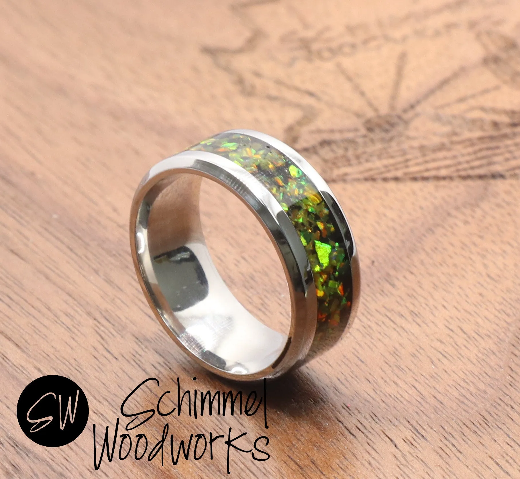 Green Opal Ring