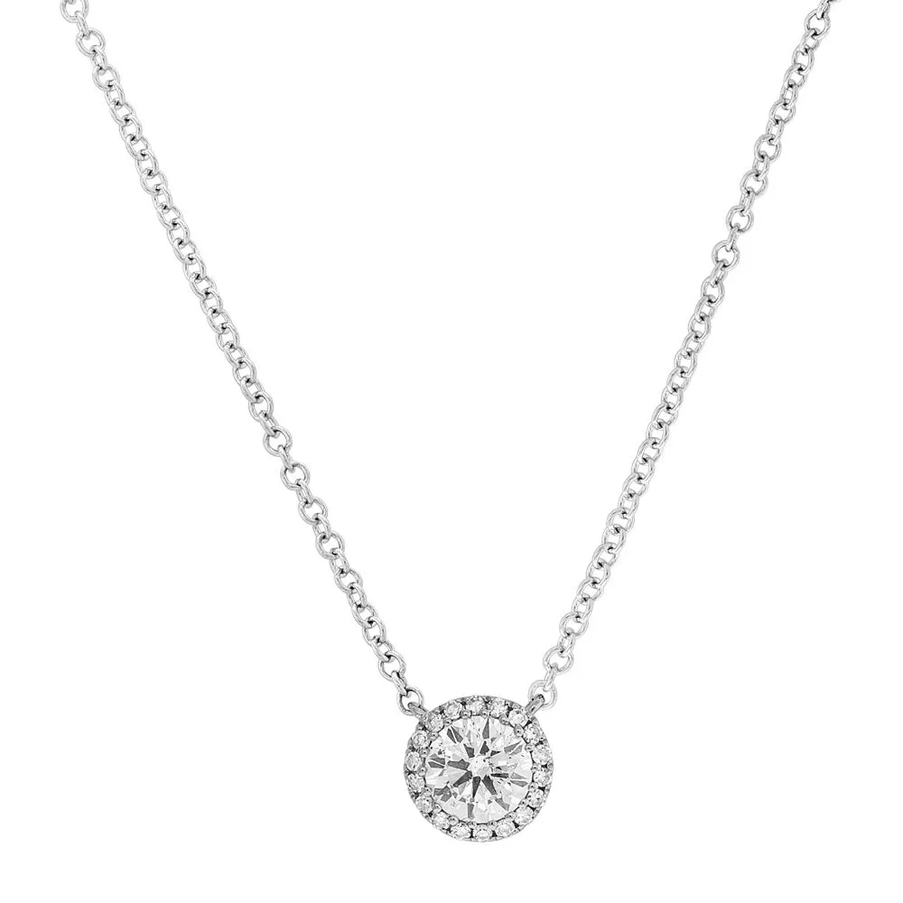 Halo Diamond Necklace
