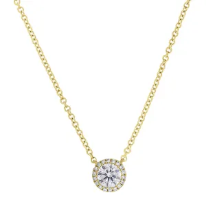 Halo Diamond Necklace