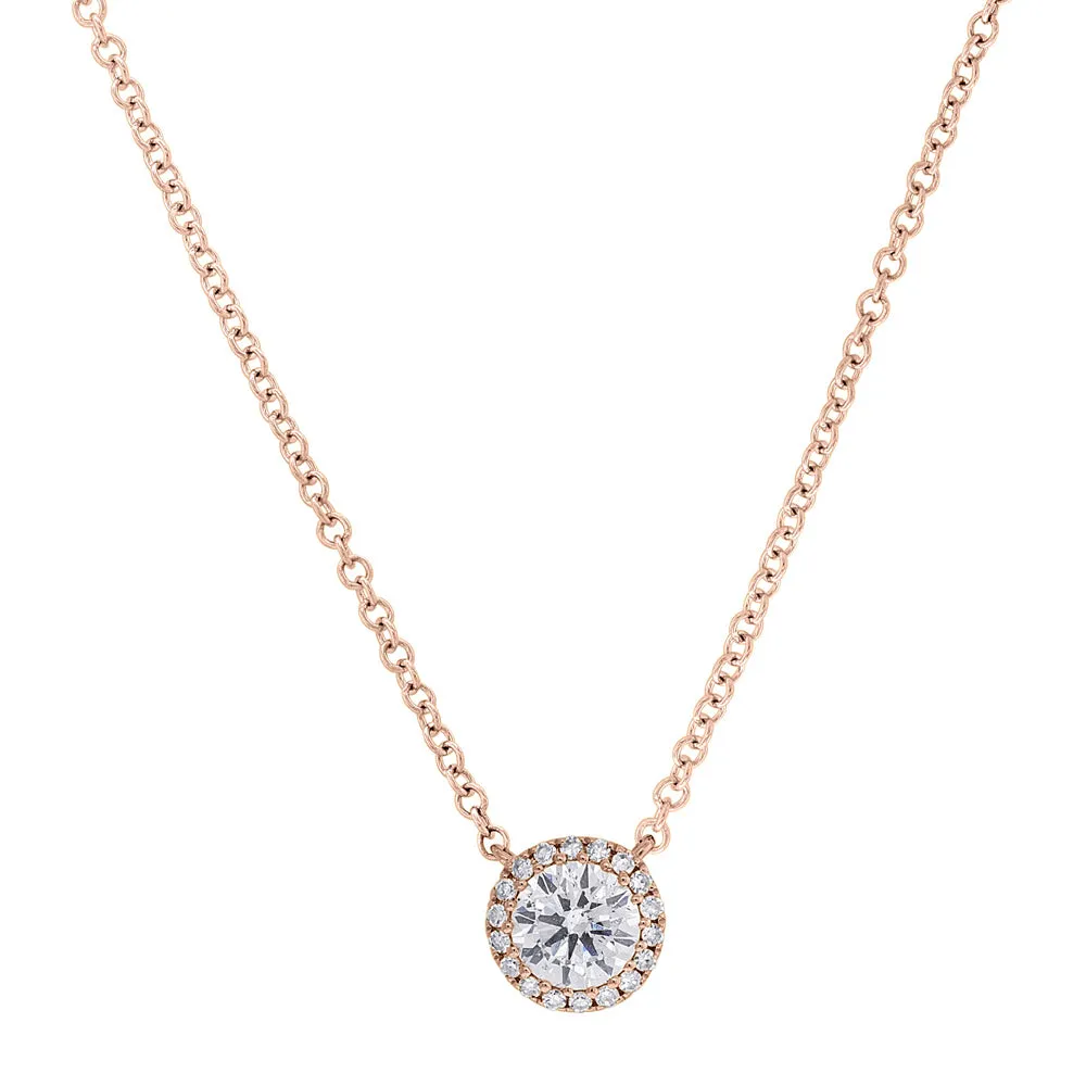 Halo Diamond Necklace
