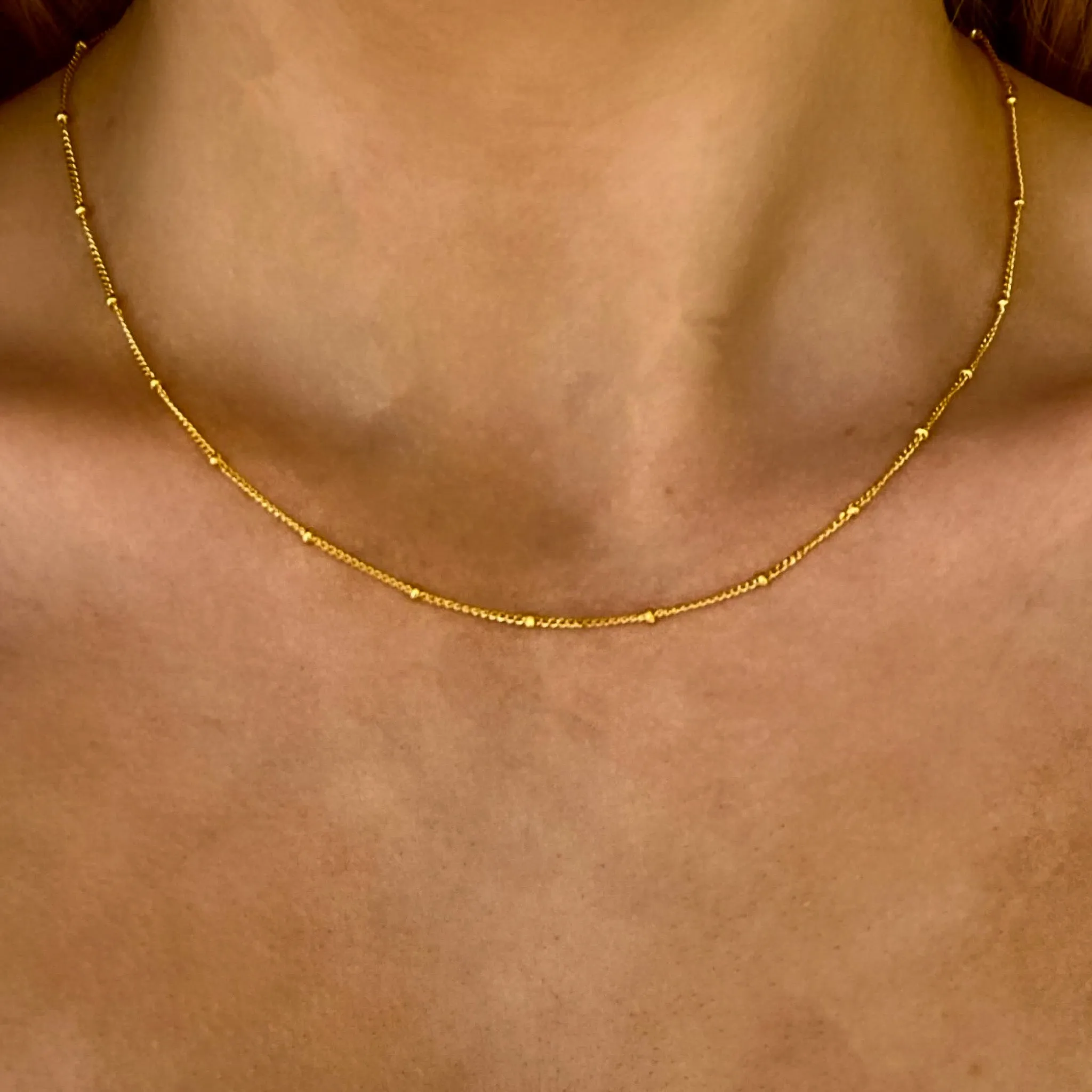 Halo Necklace Gold