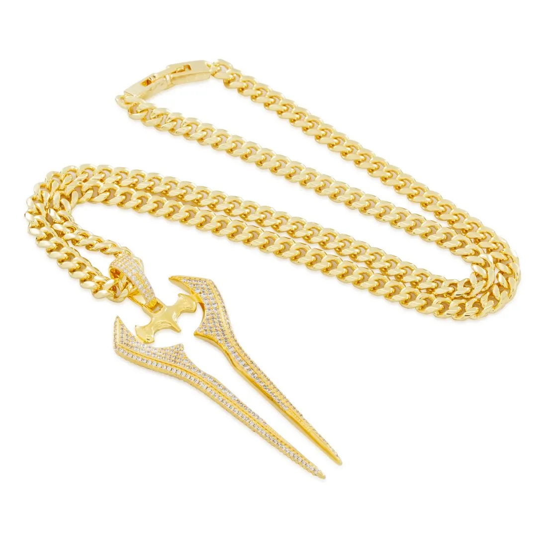 Halo x King Ice - Iced Energy Sword Necklace