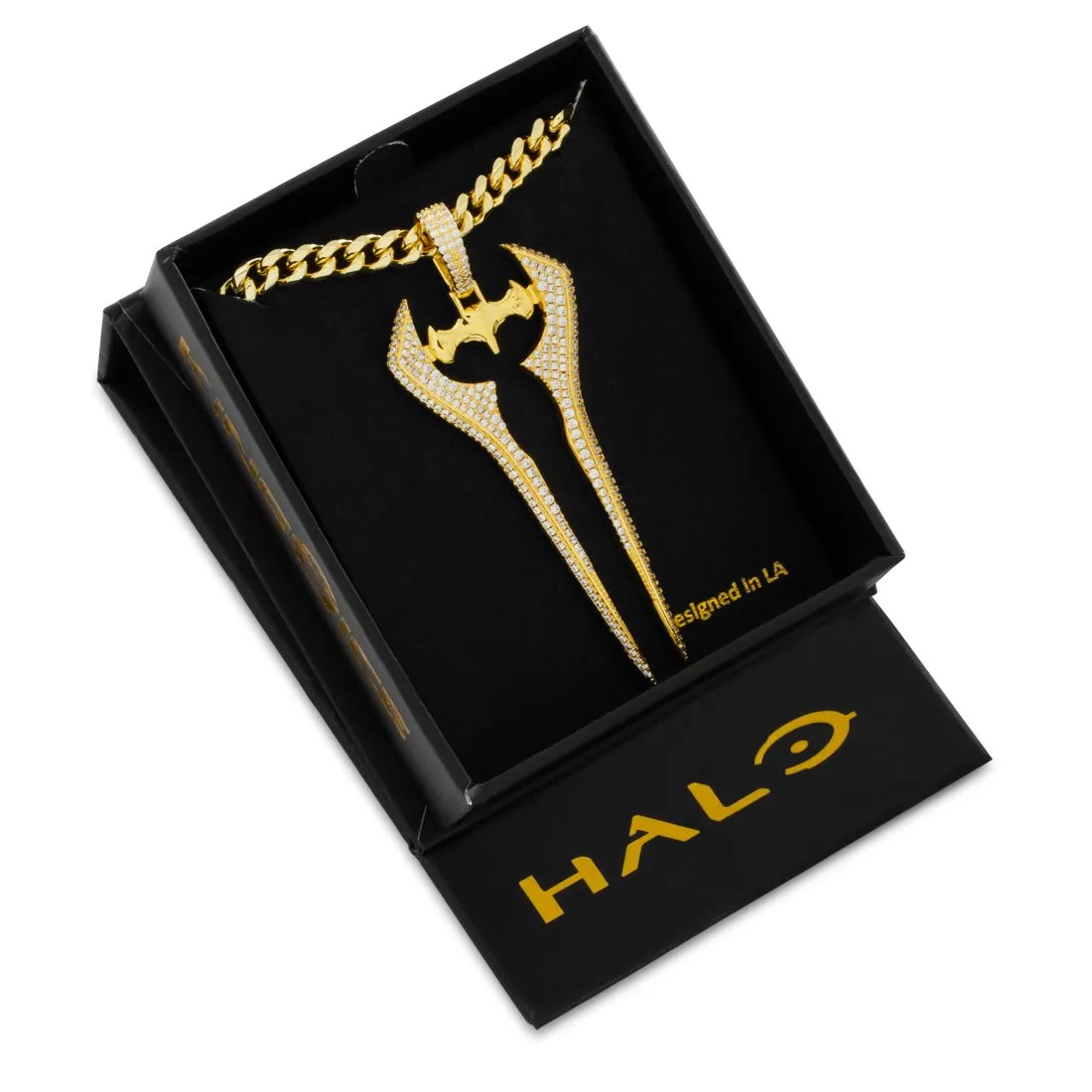 Halo x King Ice - Iced Energy Sword Necklace