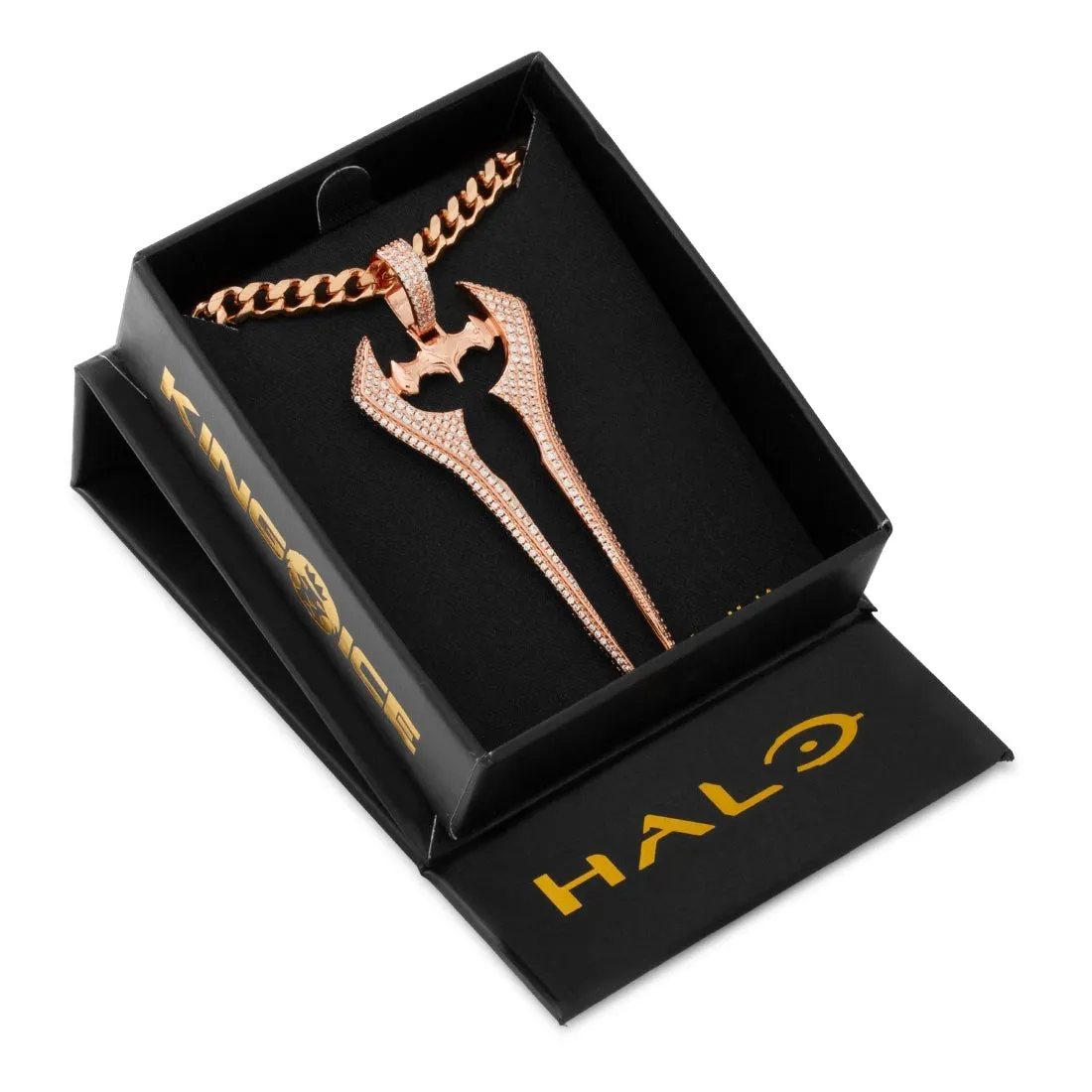 Halo x King Ice - Iced Energy Sword Necklace