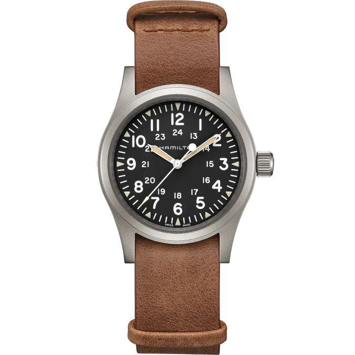 Hamilton Khaki Field Mechanical 38mm on Leather