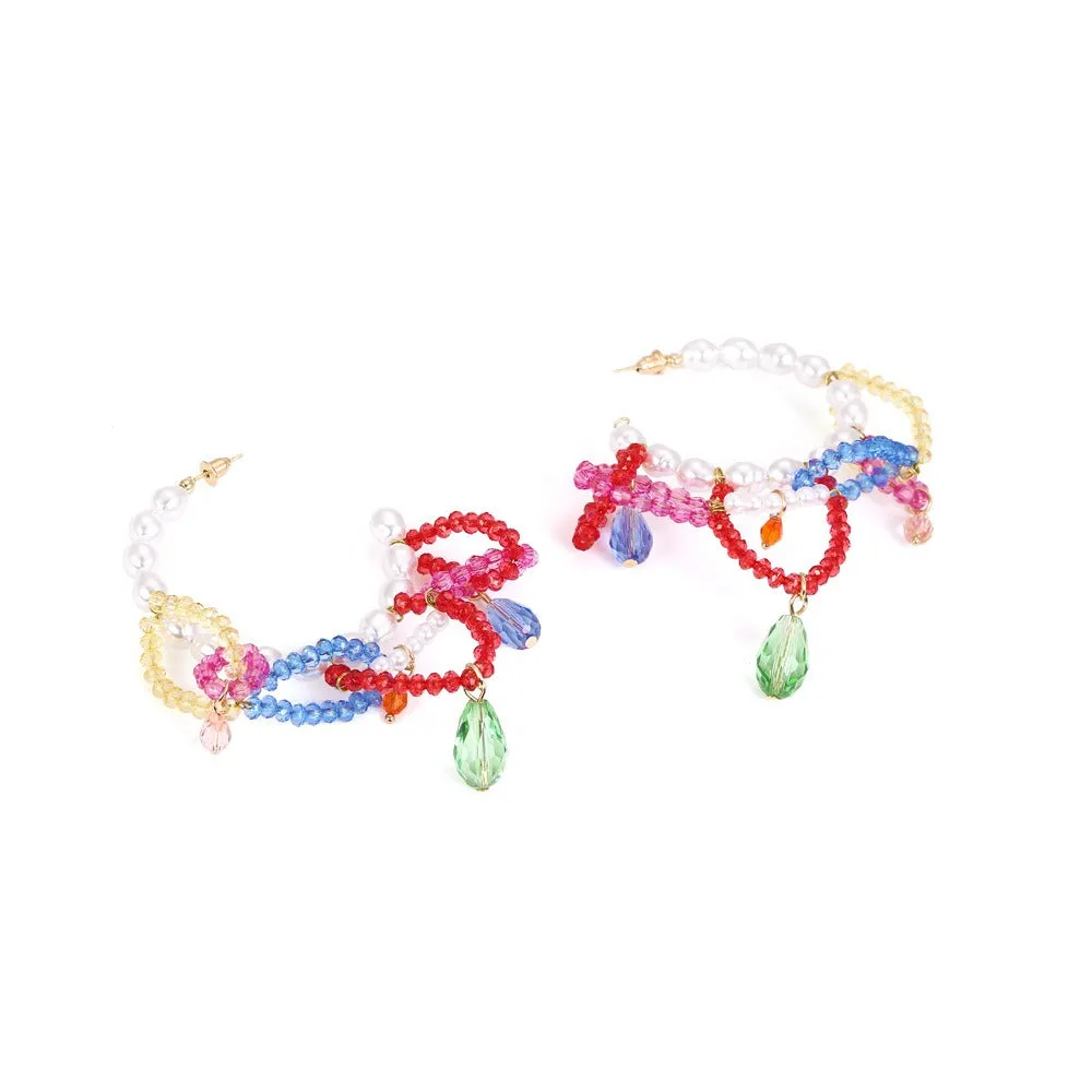 Handmade Statement Resort Beaded Tassel Earrings