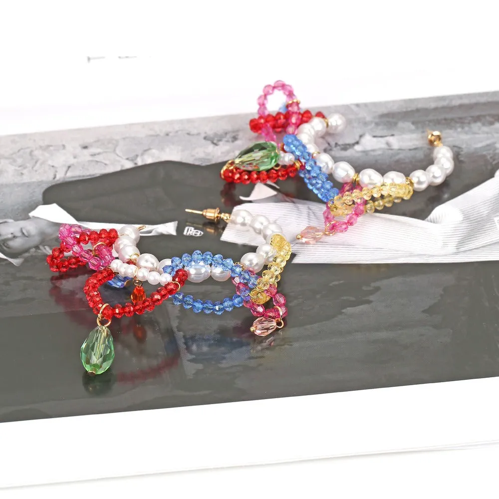Handmade Statement Resort Beaded Tassel Earrings